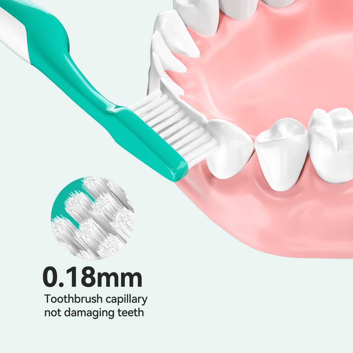DR.CLEAN™ Ultra Soft Toothbrush for Sensitive Gums (0.18mm Micro-Bristles)