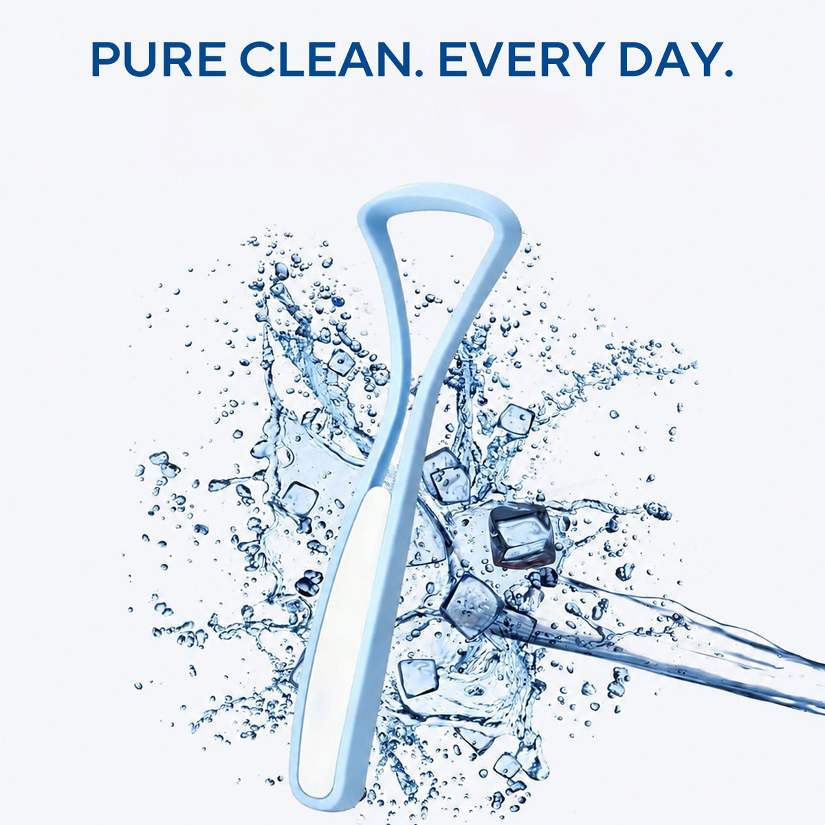 DR.CLEAN Sturdy Tongue Scraper Cleaner - Smooth Non-Scratch Tongue Cleaner for Fresh Breath