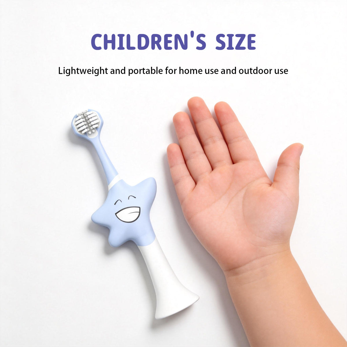 DR.CLEAN Kids 3-Sided Toothbrush - Patented Starfish Training Toothbrush (Ages 2-12)