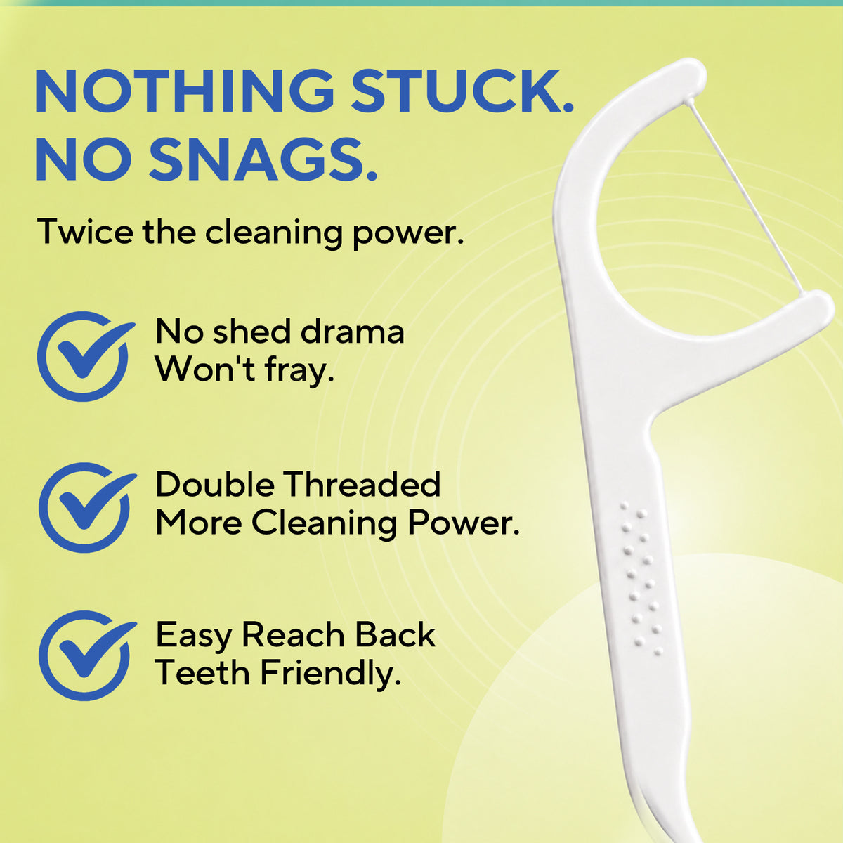 DR.CLEAN™ Break-Resistant Mint Floss Picks - 200 Count Value Pack (4 Portable Cases of 50)